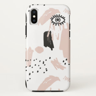 Abstract geval van oogtelefoon iPhone x hoesje