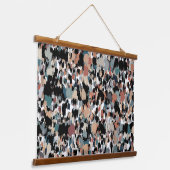 Abstract gevlekte camouflage hangend wandkleed (Gebogen)