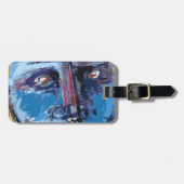 Abstract gezicht bagagelabel (Voorkant horizontaal)