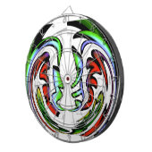 Abstract gezicht Hakuna Matata Art Print Dartbord (Voorkant Rechts)