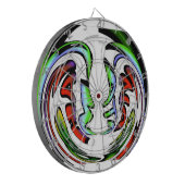 Abstract gezicht Hakuna Matata Art Print Dartbord (Voorkant Links)