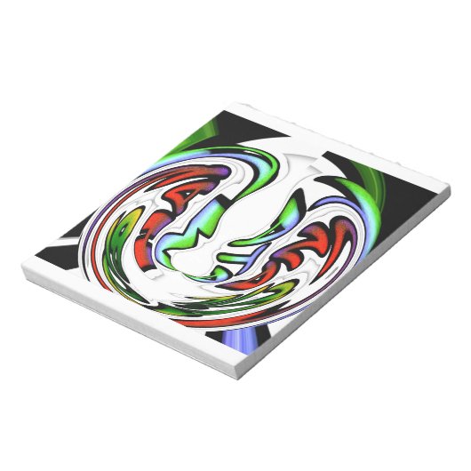 Abstract gezicht Hakuna Matata Art Print Notitieblok (Gedraaid)