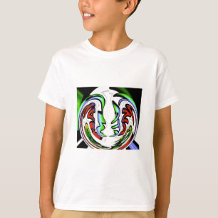 Abstract gezicht Hakuna Matata Art Print T-shirt