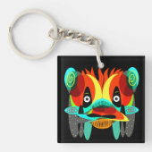 Abstract gezicht sleutelhanger (Voorkant)