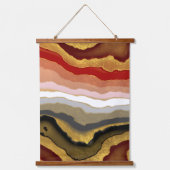 Abstract Gilded Agate Poster Hangend Wandkleed (Voorkant)
