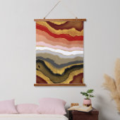 Abstract Gilded Agate Poster Hangend Wandkleed (Slaapkamer)