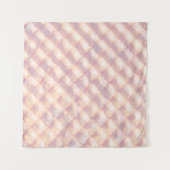 Abstract glanzend pastelkleurig vierlobbig patroon wandkleed (Voorkant (horizontaal))