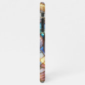 Abstract Glas in lood Floral Art Pattern iPhone Hoesje (Linkerkant)