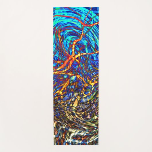 Abstract Glas in lood - Yoga Mat (Voorkant)