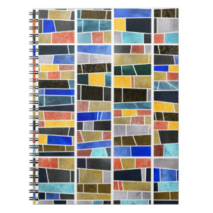 Abstract glasmozaïek: textuur met hoge resolutie. notitieboek