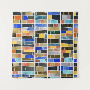 Abstract glasmozaïek: textuur met hoge resolutie. wandkleed