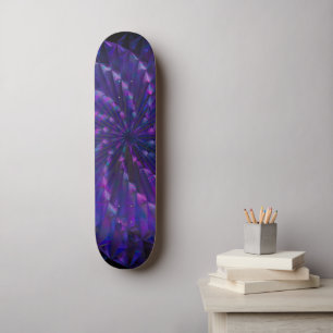 Abstract glaswiel skateboard