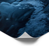 Abstract Glitch Digital Chaos Art Poster (Hoek)