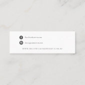 Abstract Glitter Gold Beige Stud Veroorbaar beelds Mini Visitekaartje (Achterkant)