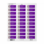 Abstract Glittery Pattern 3 Return Address Labels (Full Sheet)