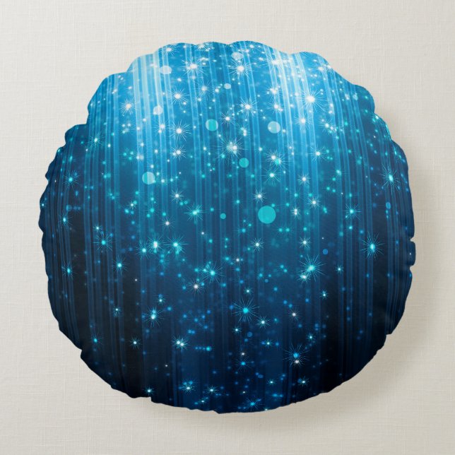 Abstract glowing background rond kussen (Voorkant)