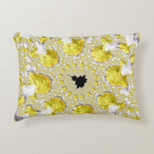 Abstract Gold Fractal Accent Kussen