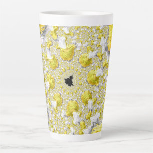 Abstract Gold Fractal Latte Mok