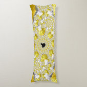 Abstract Gold Fractal Lichaamskussen (Voorkant Verticaal)