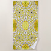 Abstract Gold Fractal Strandlaken (Voorkant)