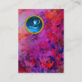 ABSTRACT GOLD MAGIC SWIRLS MONOGRAM GEM VISITEKAARTJE (Achterkant)