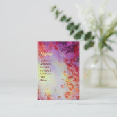 ABSTRACT GOLD MAGIC SWIRLS MONOGRAM VISITEKAARTJE (Staand voorkant)