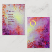 ABSTRACT GOLD MAGIC SWIRLS MONOGRAM VISITEKAARTJE (Voorkant / Achterkant)