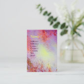 ABSTRACT GOLD MAGIC SWIRLS MONOGRAM VISITEKAARTJE (Staand voorkant)