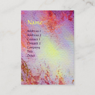 ABSTRACT GOLD MAGIC SWIRLS MONOGRAM VISITEKAARTJE