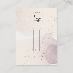 Abstract Gold Paars Logo Haar Band Clip display Visitekaartje