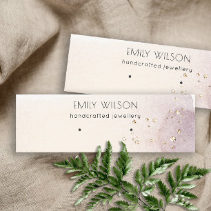 Abstract Gold Paarse Waterverf Veroorbaar beeldsch Mini Visitekaartje