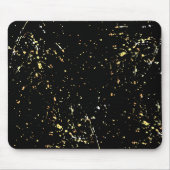 Abstract Gold Paint Splatter ontwerp Muismat (Voorkant)