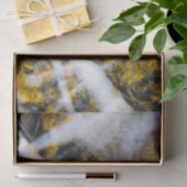 Abstract gold white lines rocky texture tissuepapier (Geschenk)