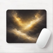 Abstract Golden Nebula Mouse Pad Muismat (Met muis)