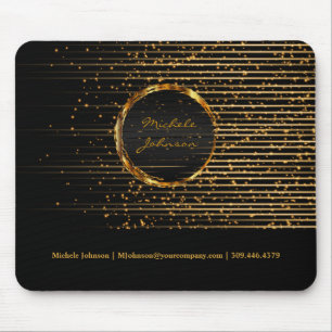 Abstract Golden Star Light-ontwerp Muismat