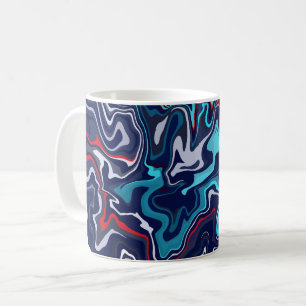 Abstract Golf Ontwerp Koffiemok