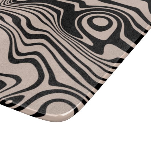 Abstract Golfgestreept Snijplank (Hoek)