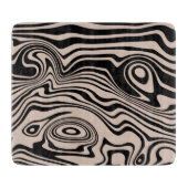 Abstract Golfgestreept Snijplank (Voorkant)