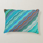  Abstract golfpatroon | Accent Kussen (Achterkant)