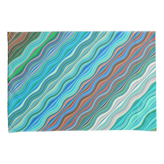  Abstract golfpatroon | Kussensloop (Voorkant-Rechts)