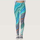  Abstract golfpatroon | Leggings (Voorkant)