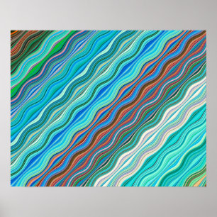  Abstract golfpatroon   Poster