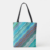  Abstract golfpatroon | Tote bag (Achterkant)