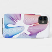 Abstract golvend lijnenontwerp Case-Mate iPhone case (Achterkant (horizontaal))
