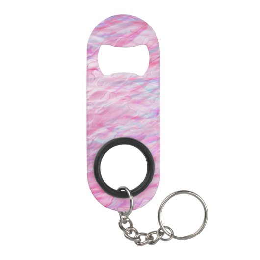 Abstract golvend patroon mini flessenopener (Achterkant)