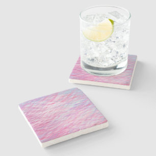 Abstract golvend patroon stenen onderzetter