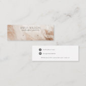 Abstract Goud Agate Textuur Stud Oorsprongsvertoni Mini Visitekaartje (Voorkant / Achterkant)