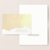 Abstract goud | Elegant dank u Folie Kaarten (Display)