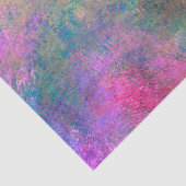 Abstract goud en roze op blauwe ontkoppeling tissuepapier (Detail)