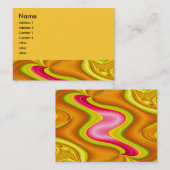 abstract goud en roze visitekaartje (Voorkant / Achterkant)